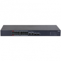 DAHUA CS4218-16ET-240 16 PORT 16XFE-2XGE-2XGE/SFP YÖNETİLEBİLİR 240W POE SWİTCH